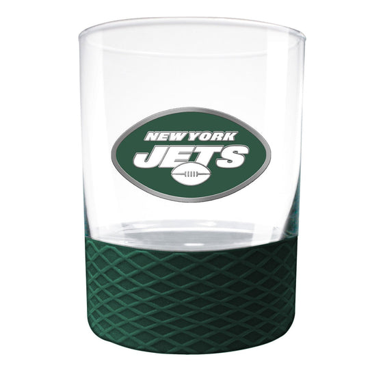 New York Jets 14 oz. COMMISSIONER Rocks Glass - 757 Sports Collectibles