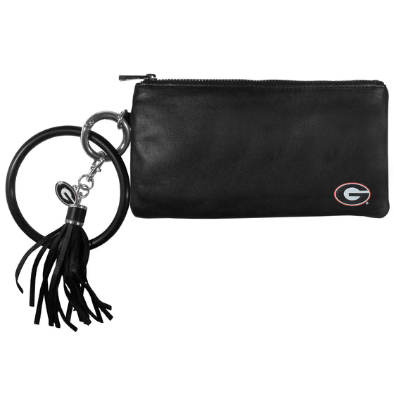 Georgia Bulldogs Leather Women's Bracelet Wallet