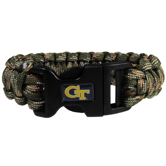 Georgia Tech Yellow Jackets Camo Survivor Bracelet