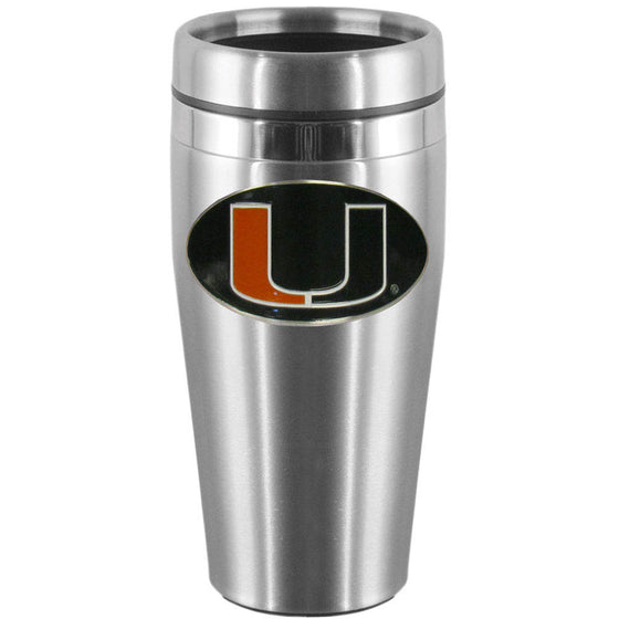 Miami Hurricanes Steel Travel Mug