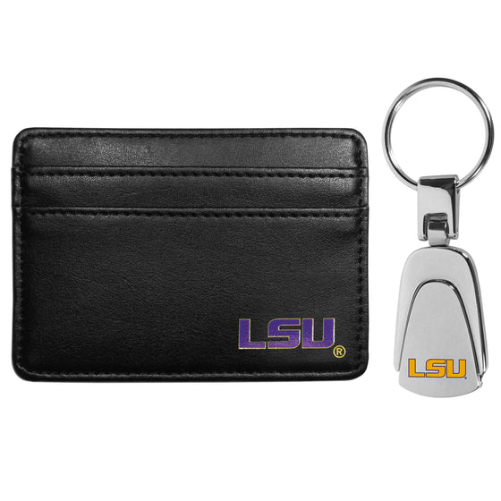 LSU Tigers Weekend Wallet & Steel Key Chain