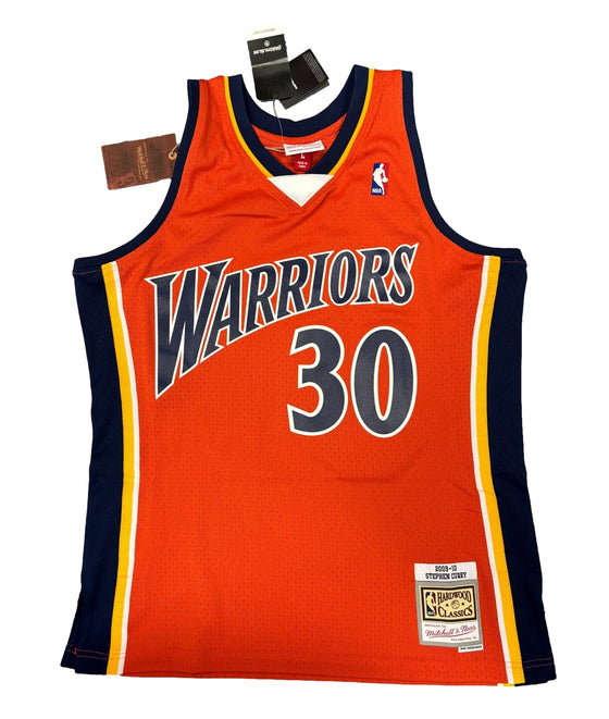 Golden State Warriors Steph Curry Signed Autograph Licensed Mitchell & Ness Jersey Size L - BAS Beckett COA
