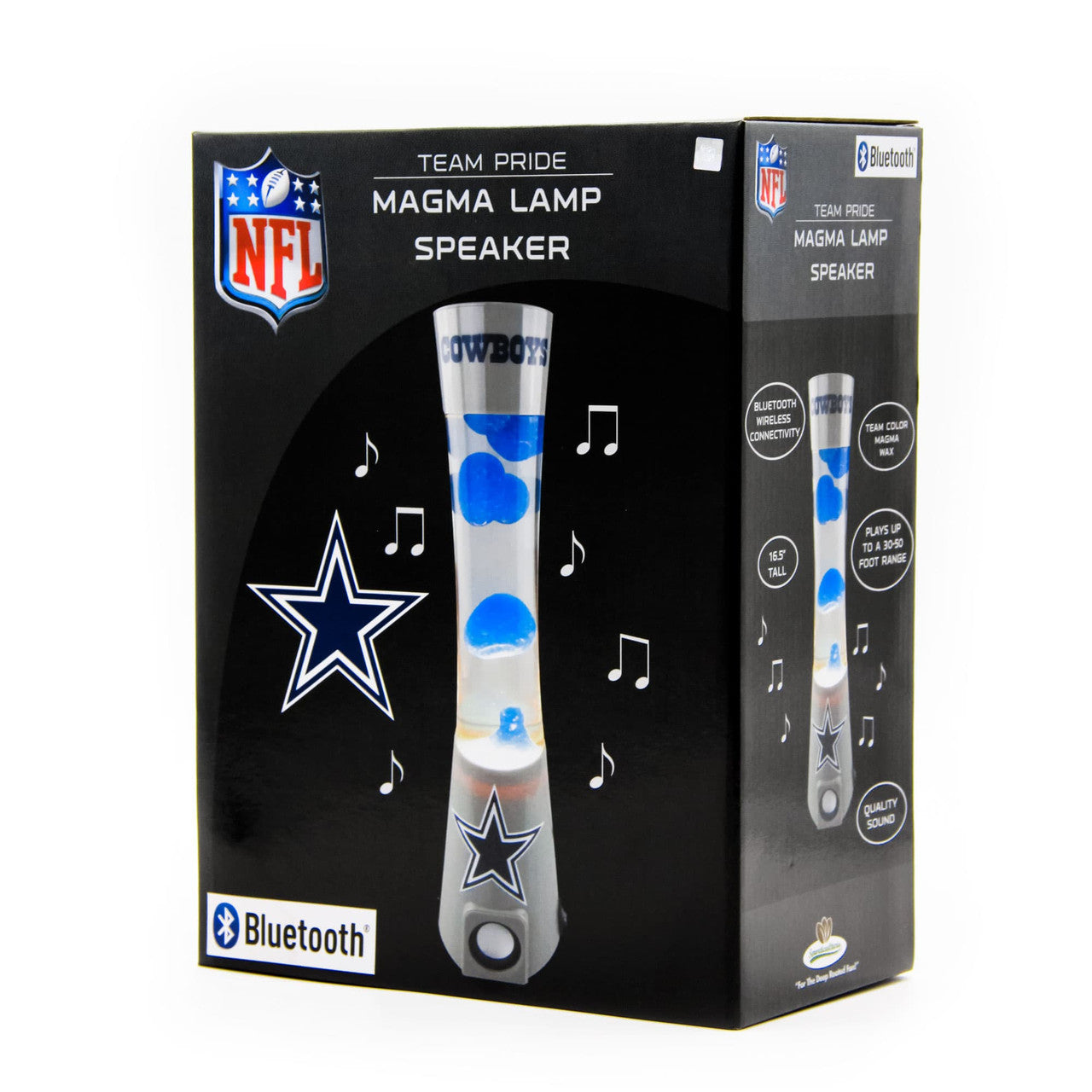 Sporticulture 2-in-1 NFL Team Magma Lamp with Built-in Bluetooth Speaker -  16.5” NFL Team Magma Lamp with Standard Outlet Connection and 30-Watt Bulb