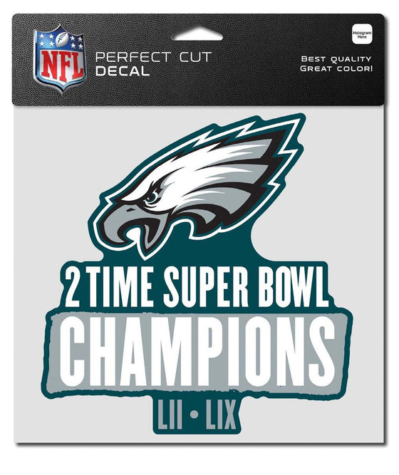 Philadelphia Eagles Super Bowl LIX Champions 8x8 Die Cut Decal