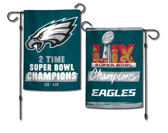 Philadelphia Eagles Super Bowl LIX Champions 2-Sided 12.5 x 18 Garden Flag
