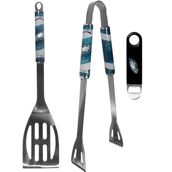 Philadelphia Eagles 2 pc BBQ Set and Bottle Opener