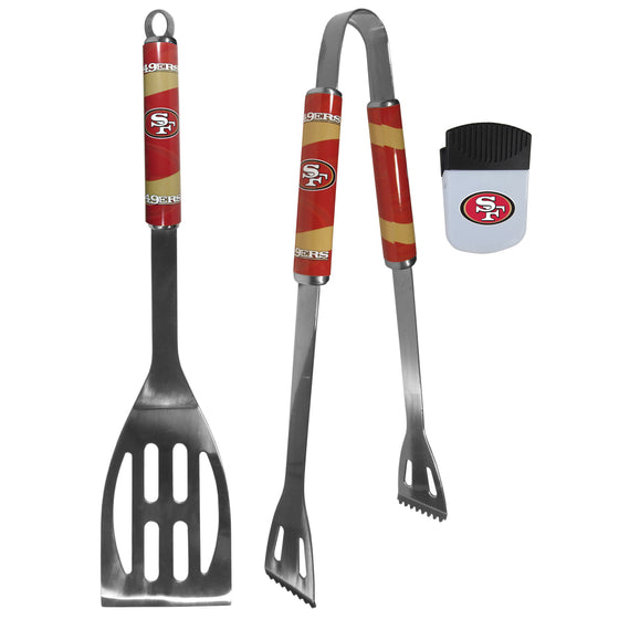 San Francisco 49ers 2 pc BBQ Set and Chip Clip