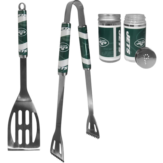 New York Jets 2pc BBQ Set with Tailgate Salt & Pepper Shakers