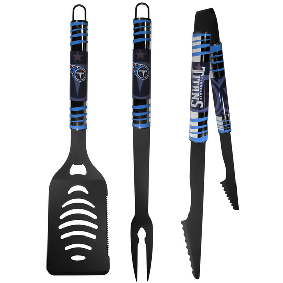 Tennessee Titans 3 pc Black Tailgater BBQ Set