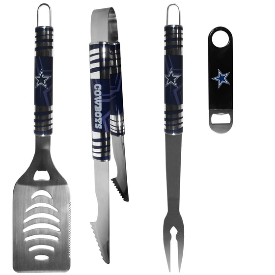 Dallas Cowboys 3 pc BBQ Set and Bottle Opener