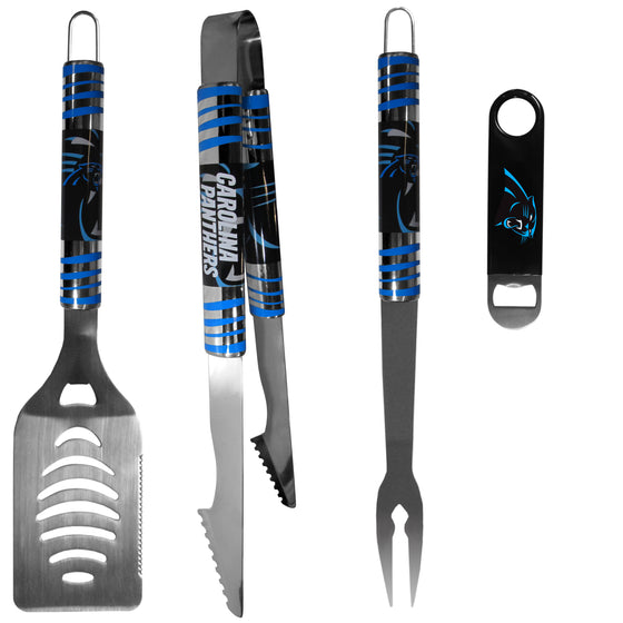 Carolina Panthers 3 pc BBQ Set and Bottle Opener