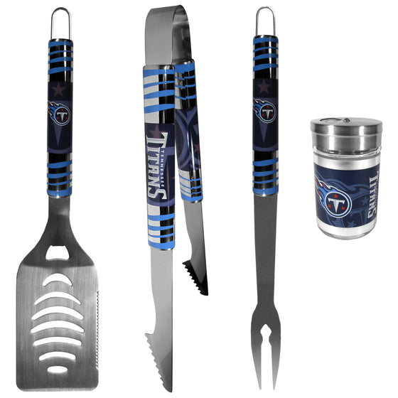 Tennessee Titans 3 pc Tailgater BBQ Set and Season Shaker