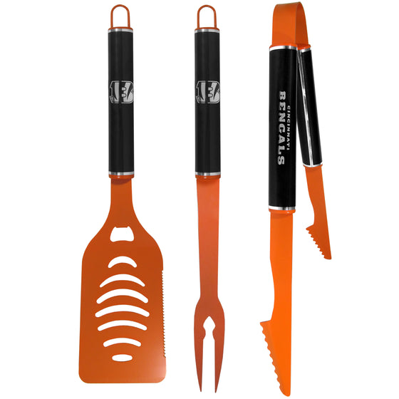 Cincinnati Bengals 3 pc Color and Black BBQ Set