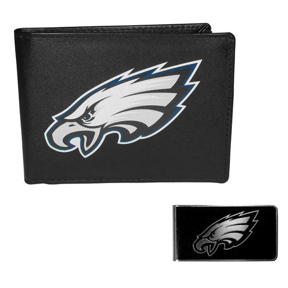 Philadelphia Eagles Bi-fold Wallet & Black Money Clip