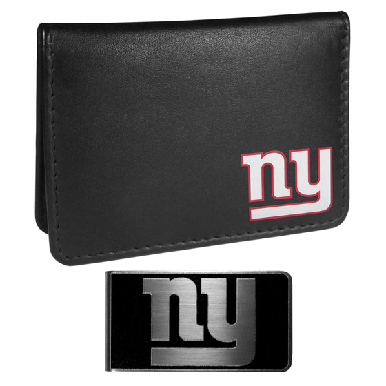 New York Giants Weekend Bi-fold Wallet & Black Money Clip