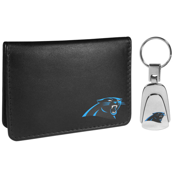 Carolina Panthers Weekend Bi-fold Wallet & Steel Key Chain