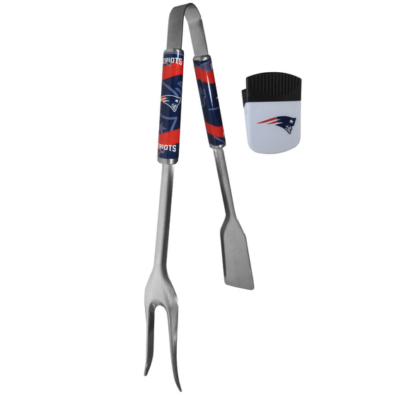 New England Patriots 3 in 1 BBQ Tool and Chip Clip