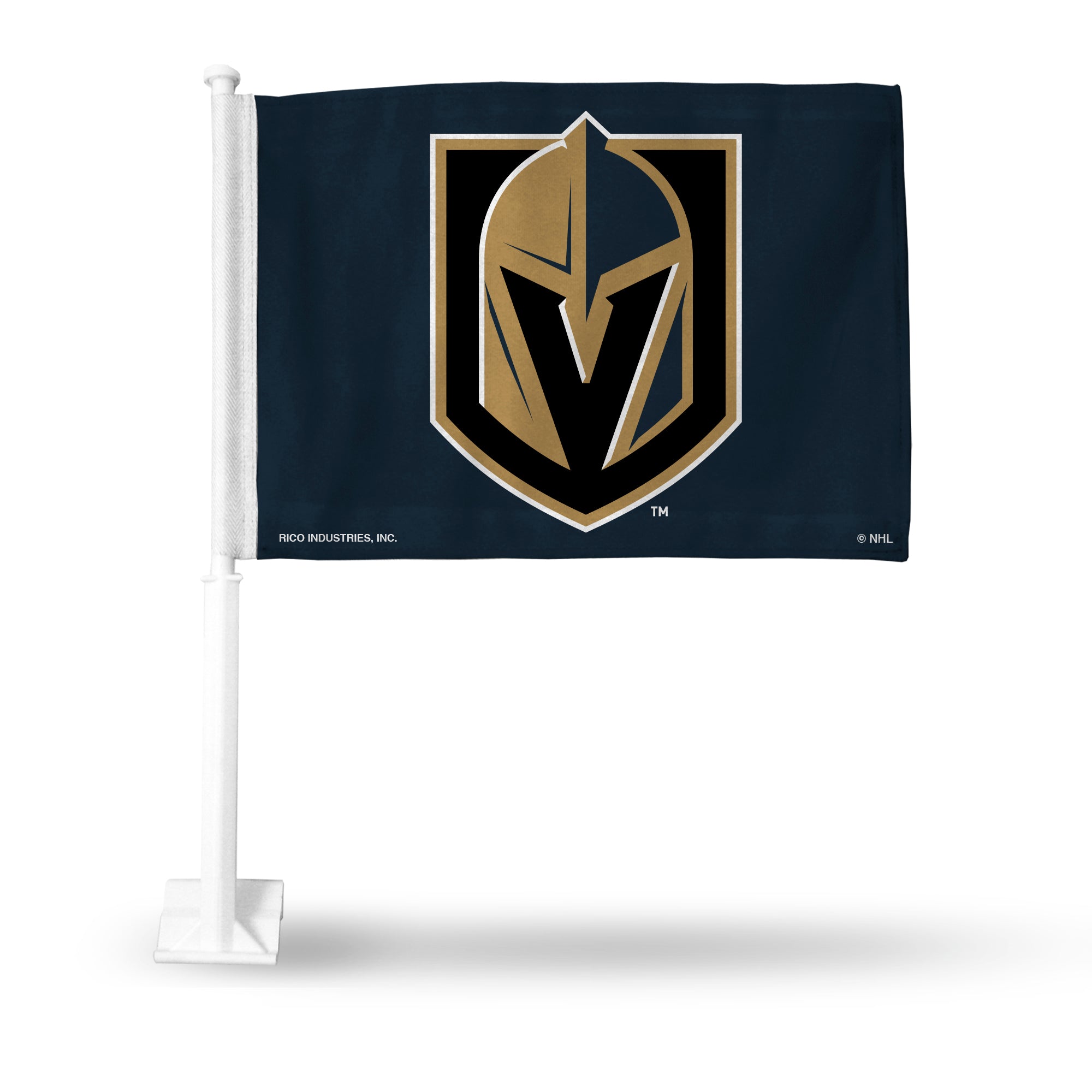 NHL Vegas Golden Knights Double Sided Car Flag - 16 x 19 - Strong Po