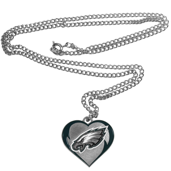 Philadelphia Eagles Heart Necklace - 757 Sports Collectibles