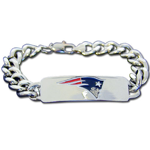 New England Patriots 9 Inch ID Bracelet