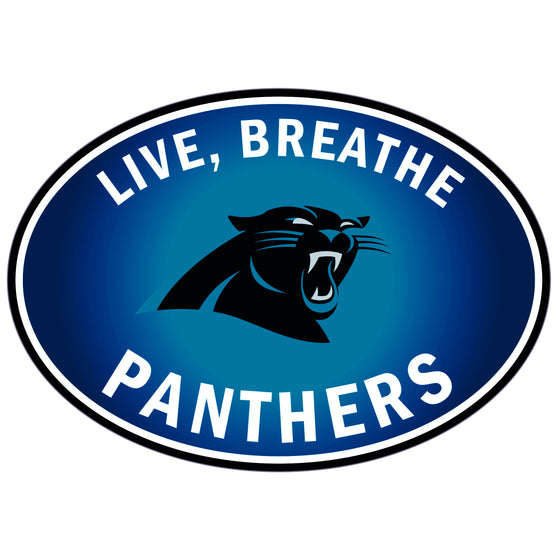 Carolina Panthers Live-Breath Auto Decal