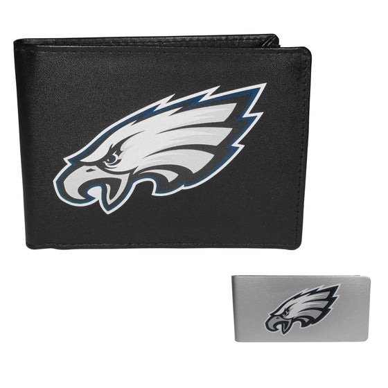 Philadelphia Eagles Leather Bi-fold Wallet & Money Clip