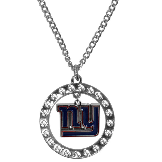 New York Giants Rhinestone Hoop Necklaces