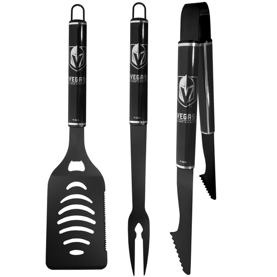 Vegas Golden Knights 3 pc Monochromatic BBQ Set