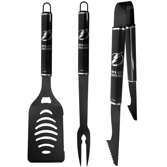 Tampa Bay Lightning 3 pc Monochromatic BBQ Set