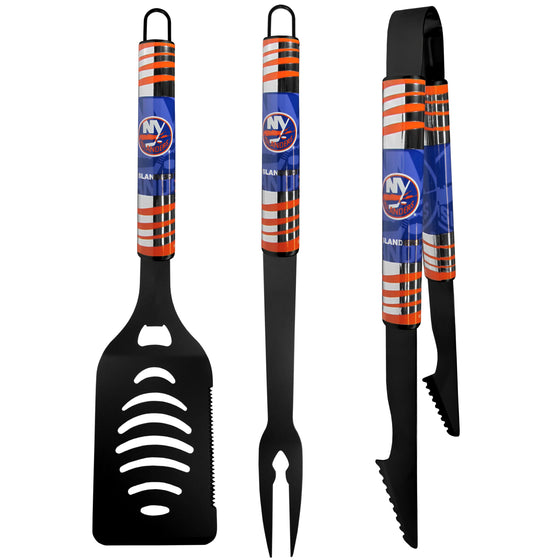 New York Islanders 3 pc Black Tailgater BBQ Set