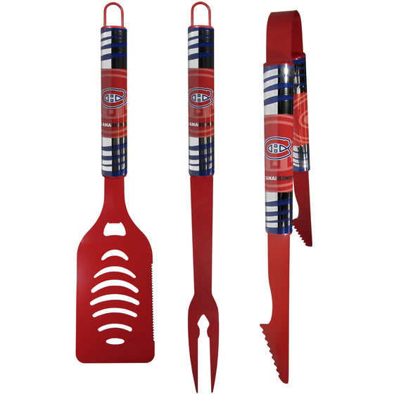 Montreal Canadiens 3 pc Color BBQ Tool Set