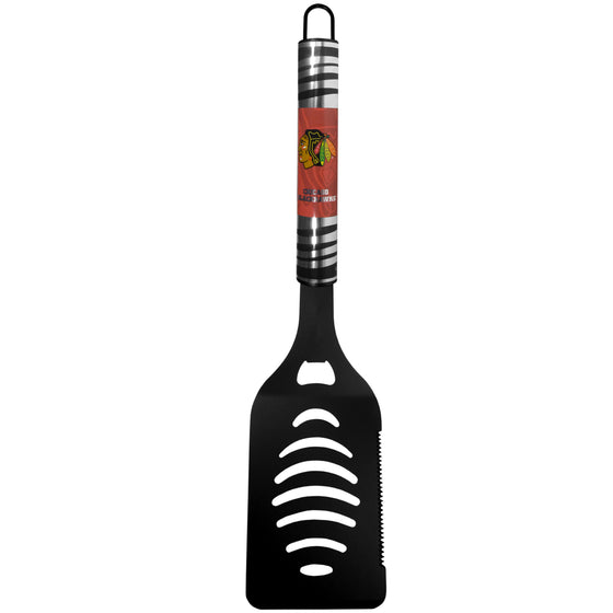 Chicago Blackhawks Black Spatula w/Team Colors