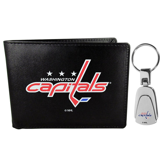 Washington Capitals Bi-fold Wallet & Steel Key Chain