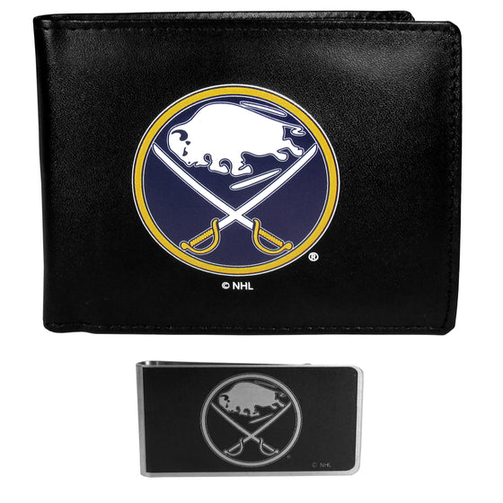 Buffalo Sabres Bi-fold Wallet & Black Money Clip