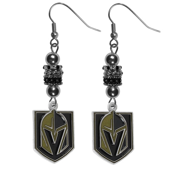 Vegas Golden Knights Euro Bead Earrings