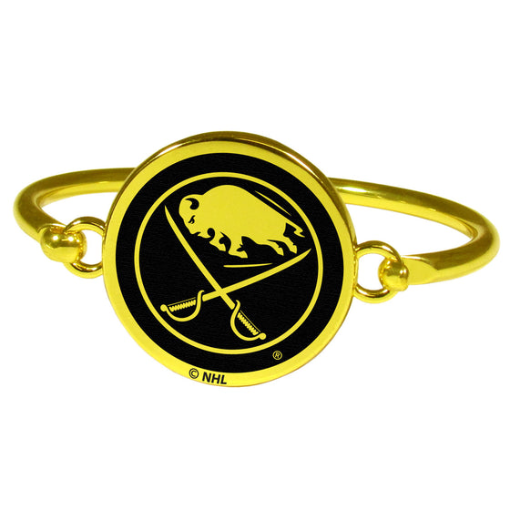 Buffalo Sabres Gold Tone Bangle Bracelet