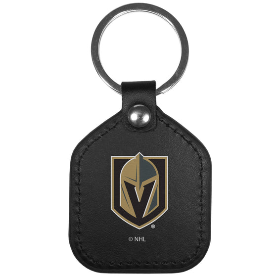 Vegas Golden Knights Leather Square Key Chains