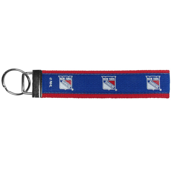 New York Rangers Woven Wristlet Key Chain