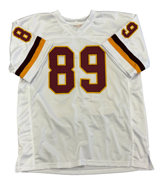 Washington Commanders Santana Moss Signed Autograph Wht Custom Jersey HTTR Inscription - JSA COA - 757 Sports Collectibles