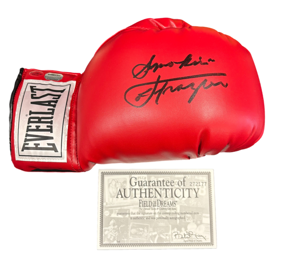 Joe Frazier Signed Autograph Boxing Glove Inscribed - Mounted Memories + Field of Dreams COA - 757 Sports Collectibles