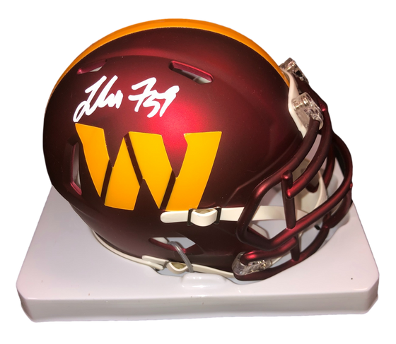 Washington Commanders London Fletcher Signed Auto Mini Helmet - BAS COA - 757 Sports Collectibles