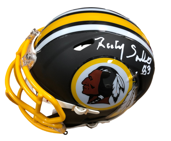 Washington Commanders Art Monk, Gary Clark, Ricky Sanders Posse Signed Auto Custom Matte Mini Helmet - JSA W COA - 757 Sports Collectibles