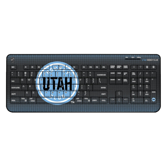 Utah Hockey Club Linen Wireless USB Keyboard-0