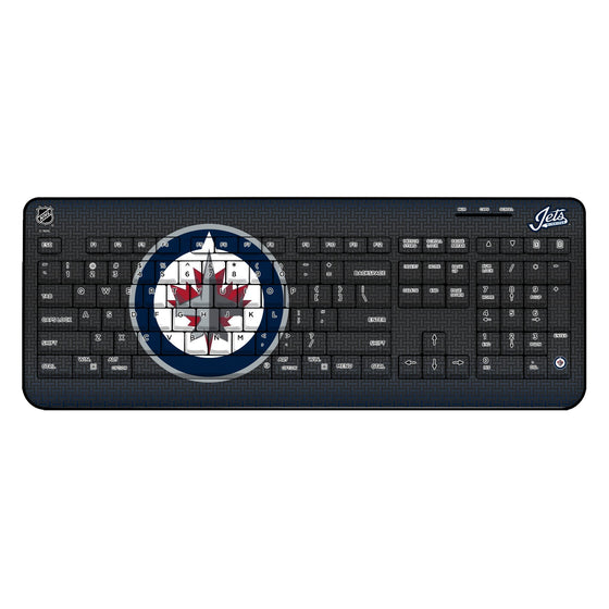Winnipeg Jets Linen Wireless USB Keyboard-0