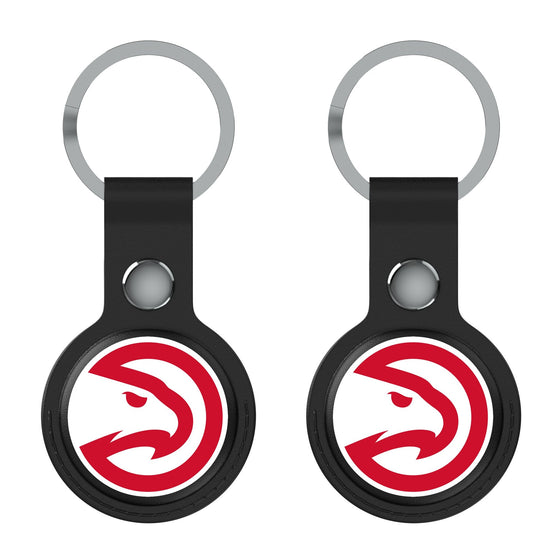 Atlanta Hawks Insignia Black Airtag Holder 2-Pack-0