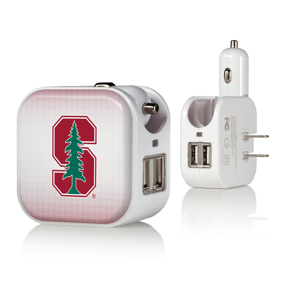 Stanford Cardinal Linen 2 in 1 USB Charger-0