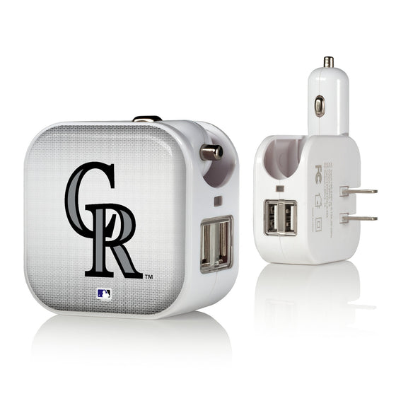 Colorado Rockies Linen 2 in 1 USB Charger-0
