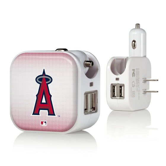 Los Angeles Angels Linen 2 in 1 USB Charger-0