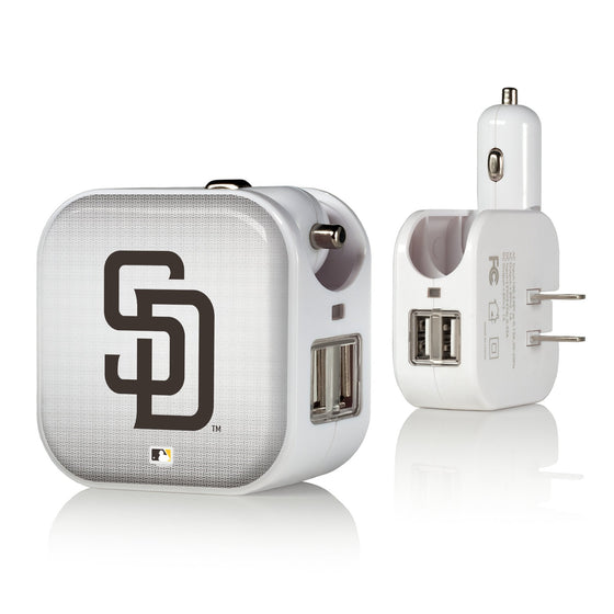 San Diego Padres Linen 2 in 1 USB Charger-0