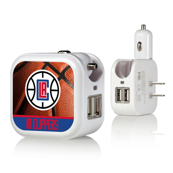 Los Angeles Clippers Basketball 2 in 1 USB Charger-0